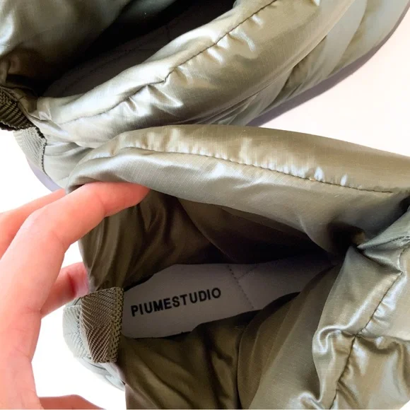 Piume Studio NWOT Luna Boot in Military Green Size 39 NWOT - Picture 9 of 10